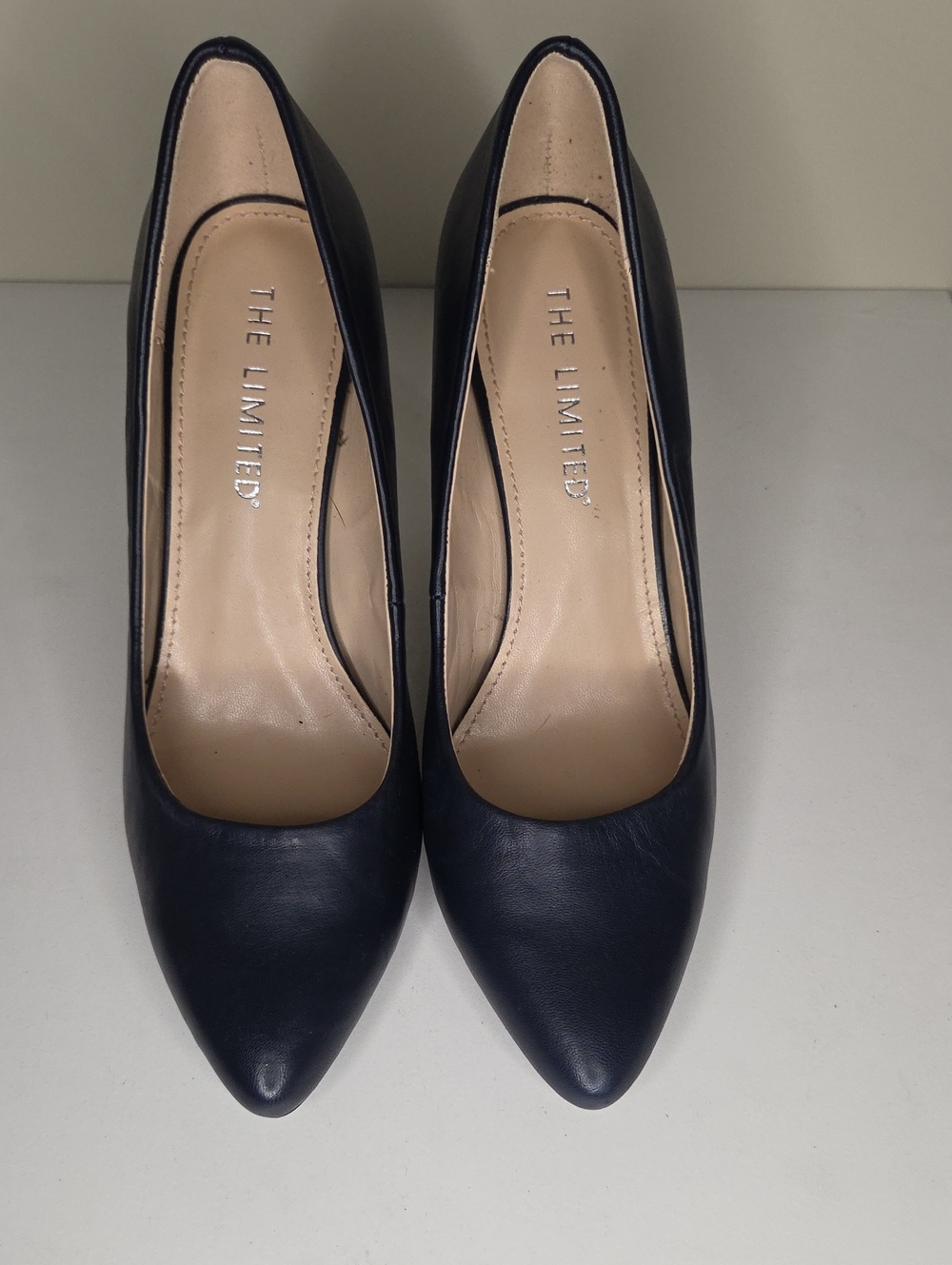 The Limited Navy Pointed-Toe Pumps